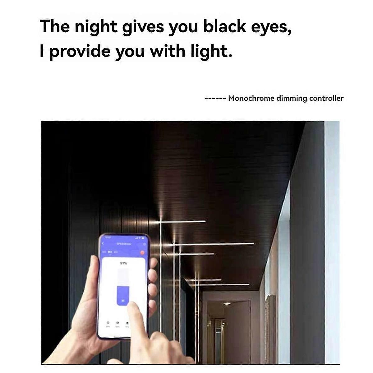 And-SP636E SPI DC5-24v Monochrome Controller with Remote Control Support 2.4G Touch Remote Control