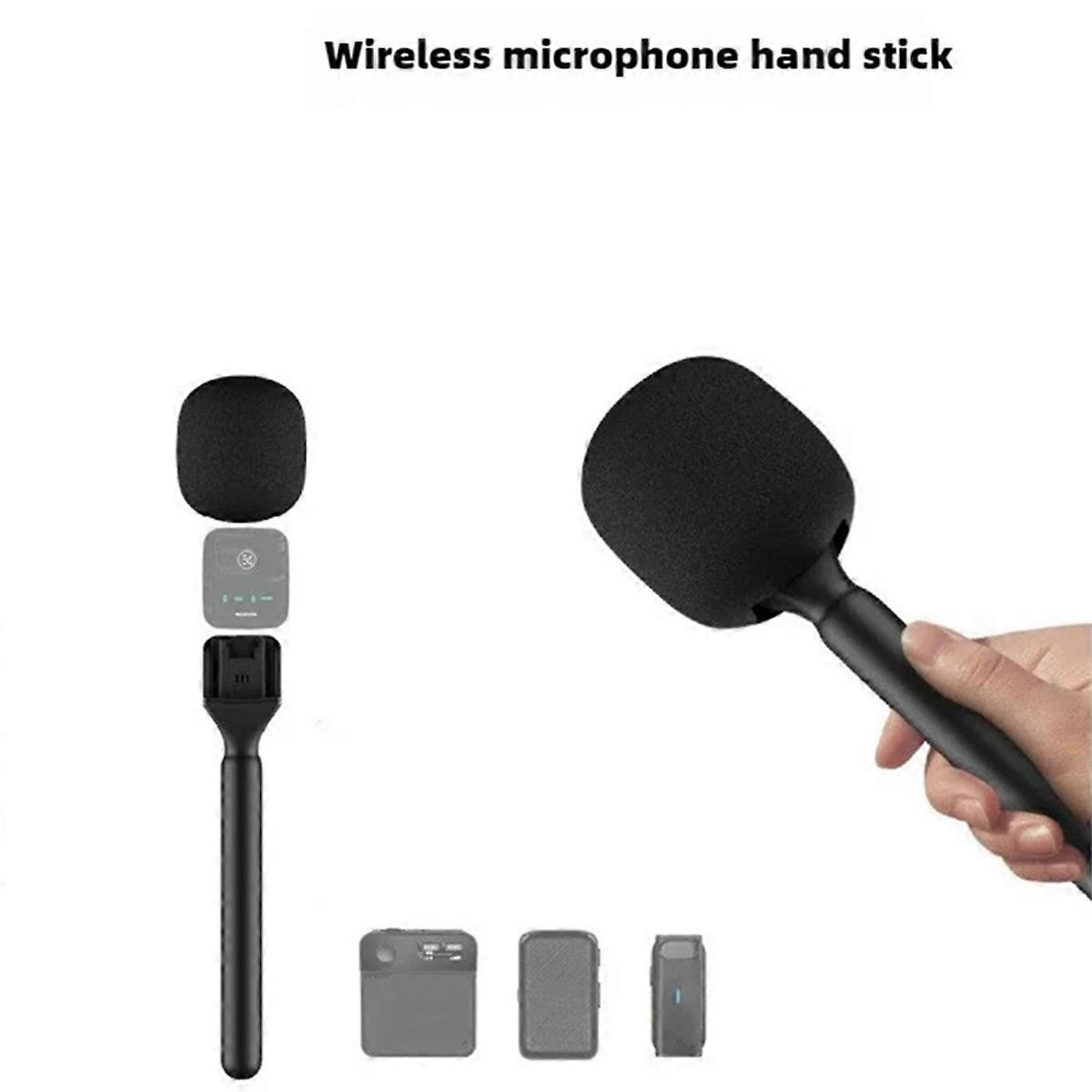 Handheld Wireless Microphone Adapter for Wireless Lavalier Microphone