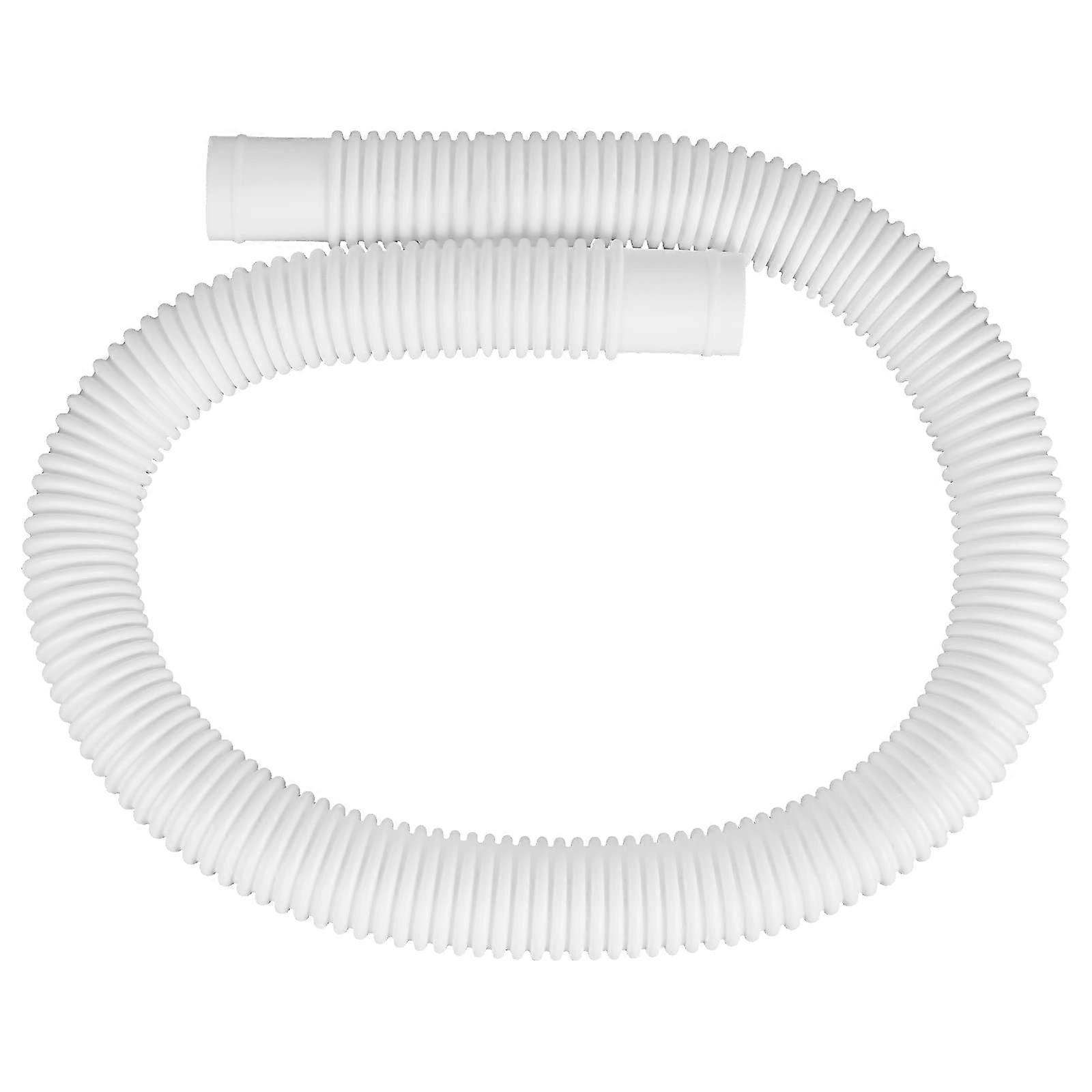 36-Inch White Plastic Pool Filter Suction Hose for Above Ground Pools, Durable PVC Material, Easy Installation