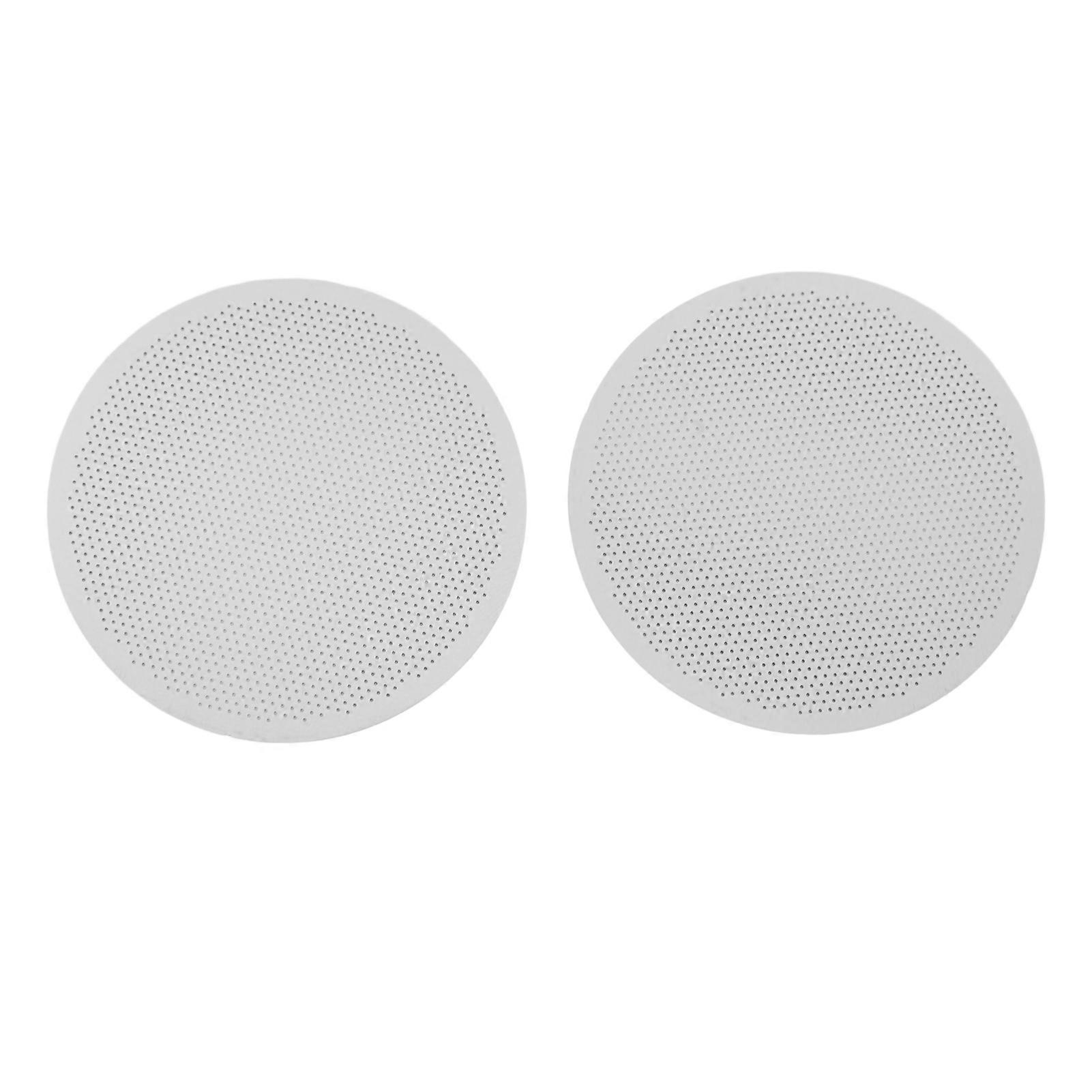 Lot de 2 filtres à café en acier inoxydable 304, filtration efficace, durable, facile à nettoyer, 51 mm