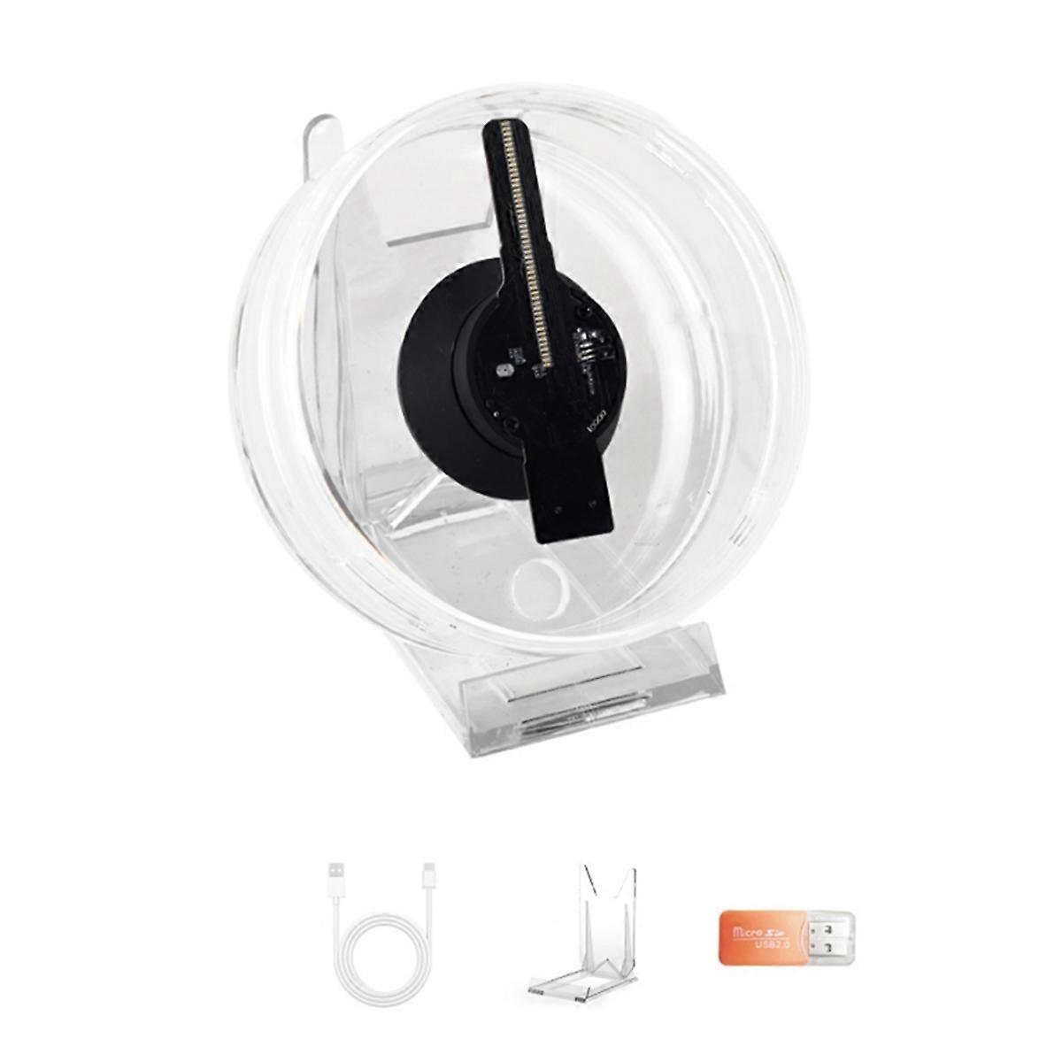 3D Hologram Fan LED Projector Advertising Lights with Audio Playback