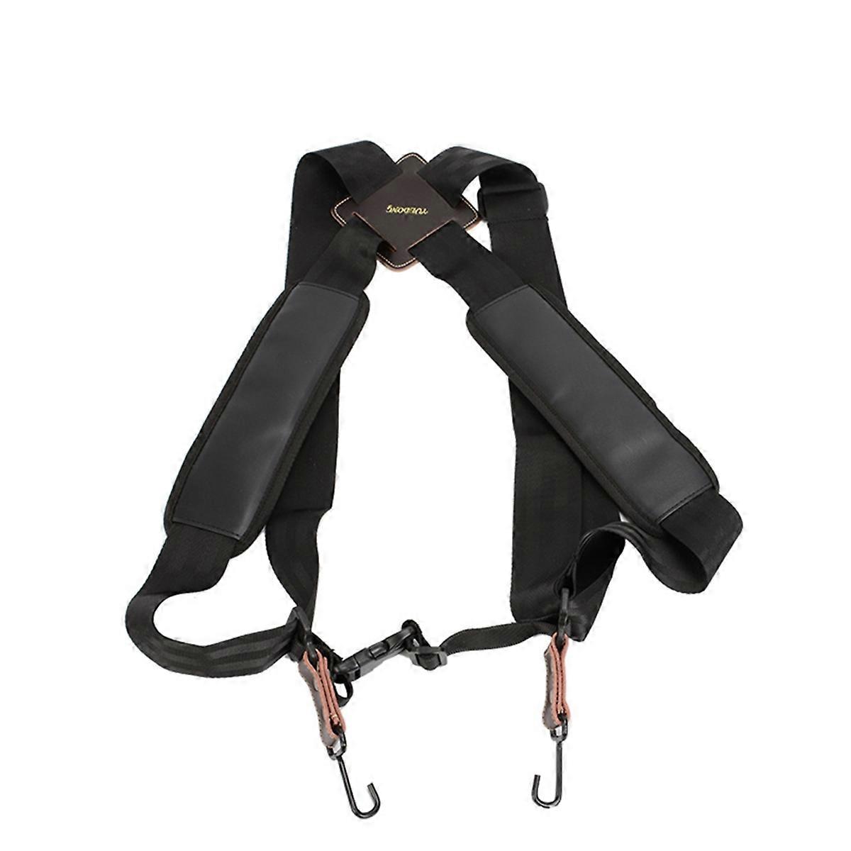 YUEDONG مبطن Djembe حزام الكتف طبل اليد طبل حزام الكتف أسود للبالغين