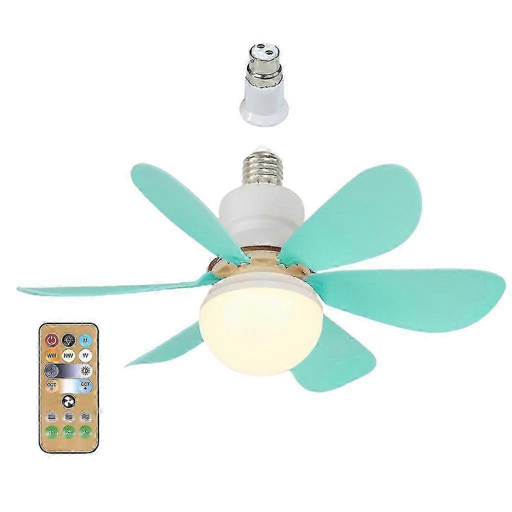 E27 B22 Thread LED Fan Chandelier Fan Celling Fan with Memory Timing Function