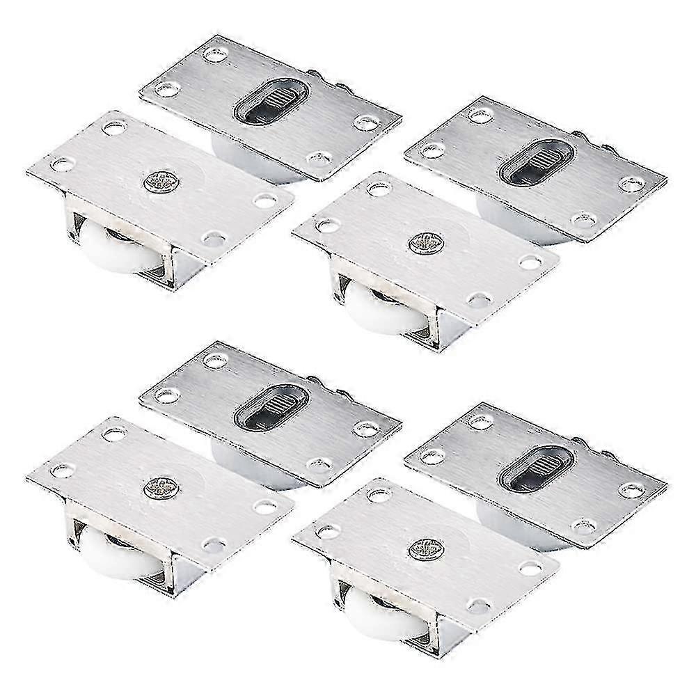 Cabinet sliding rollers for wardrobe - 4 pairs set
