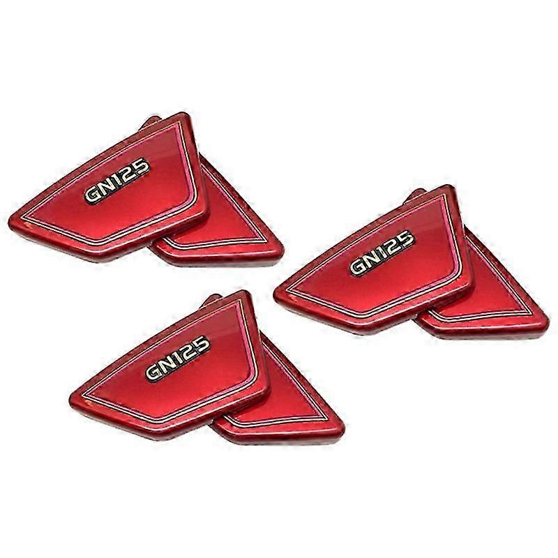 6X Red Motorcycle Battery Side Cover Frame Side Covers Panels for GN125 GN 125