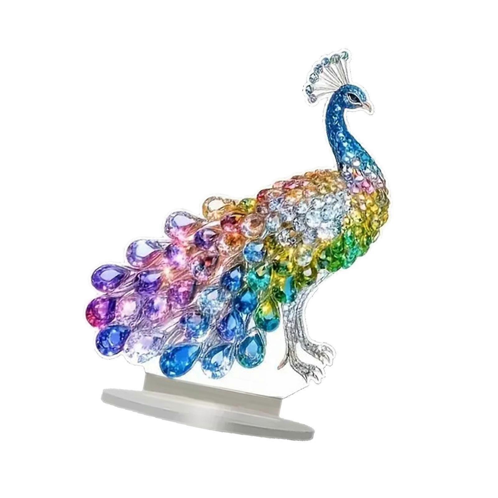2D Peacock Ornament Home Decor for Table Centerpiece Theme Party Displaying
