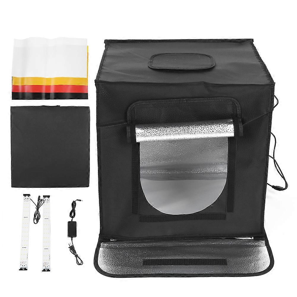 40cm Portable Simple Folding Studio Photography Case 5500K Color Temperature Softbox with 4 Color Background Cloth Kit