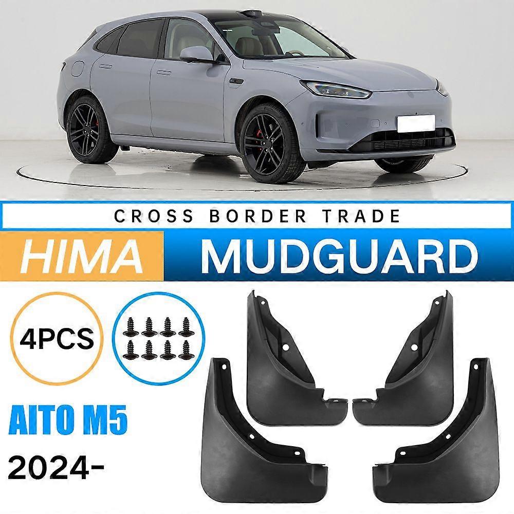 con Applicable To Hongmeng Zhixing Qijie Aito M5 2024 Splasher Car Tire Soft Fender