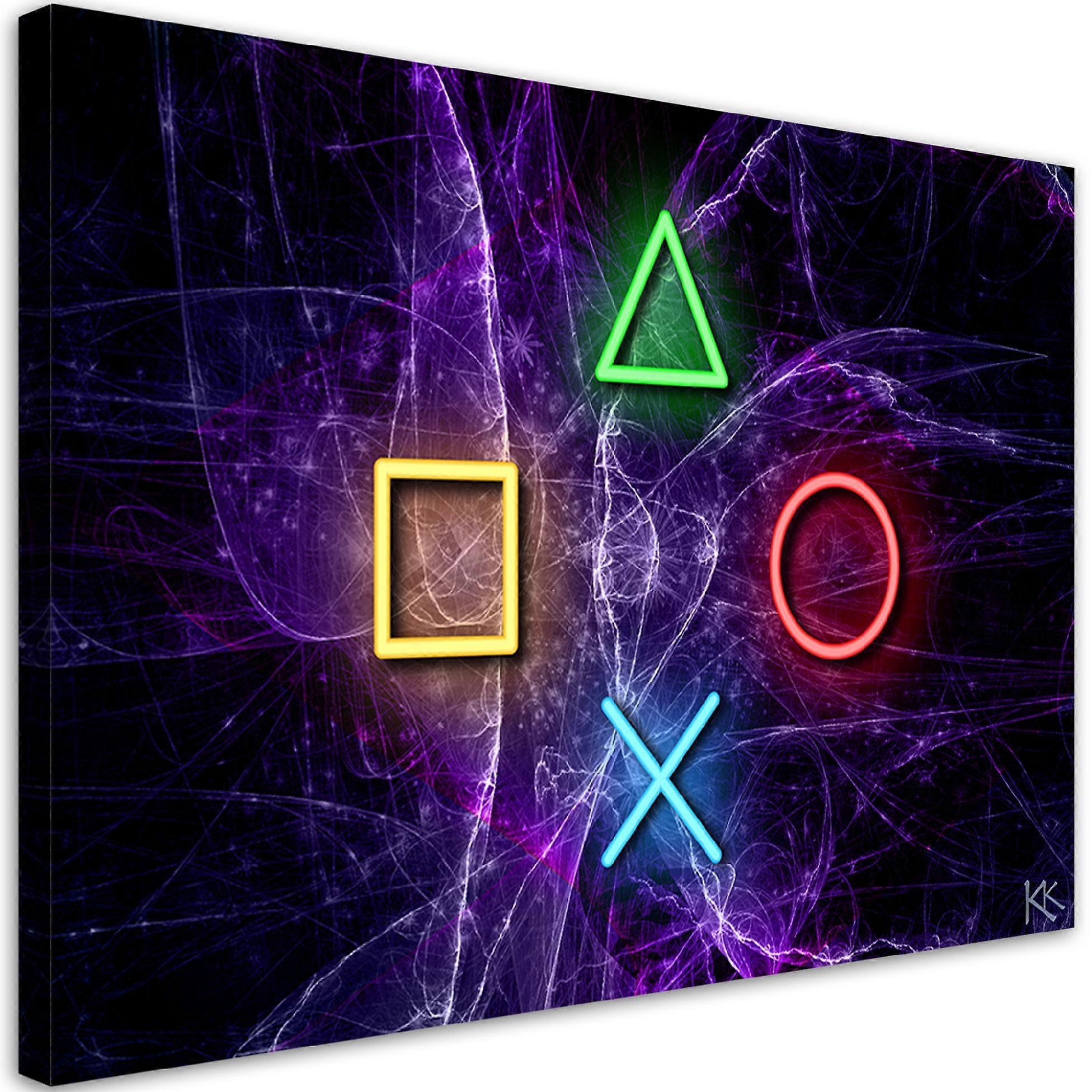 Canvas print, Knoppen voor de controller - 120x80