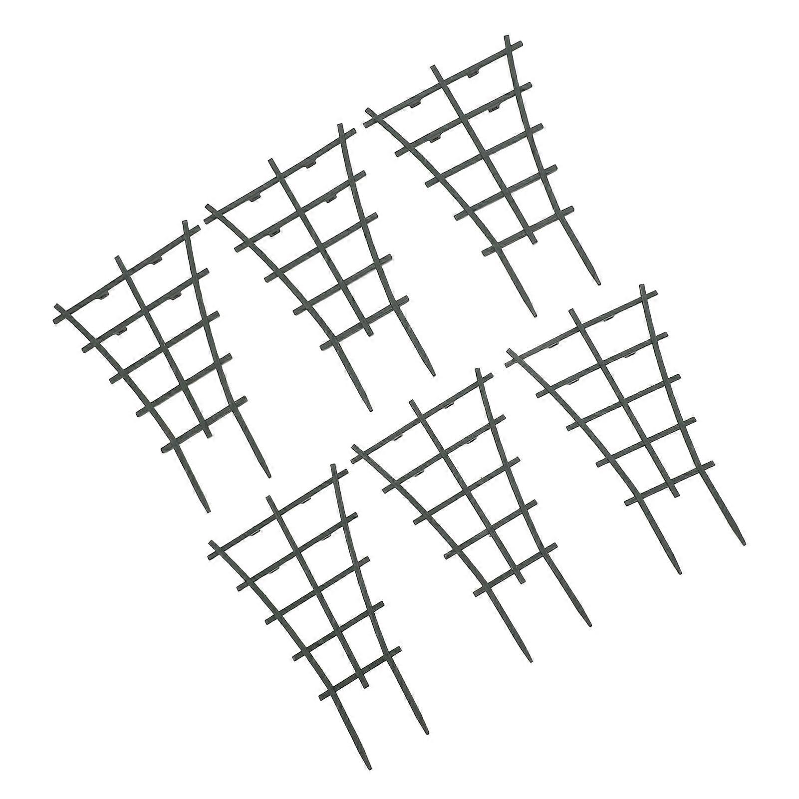 6Pcs Indoor Plant Trellis Tall Small Stackable Plastic Support for Climbing Potted Plants 