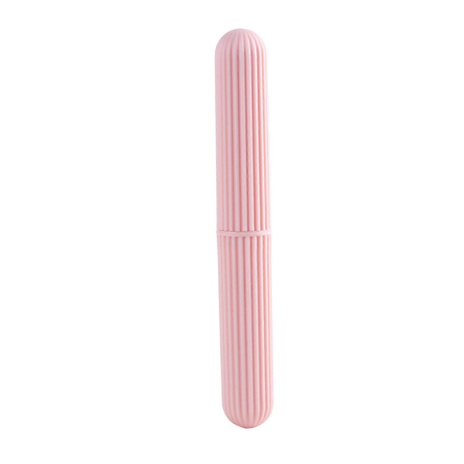 Stripe Toothbrush Tube Simple Storage Multi Functional Portable Travel Toothbrush Box for Daily Life