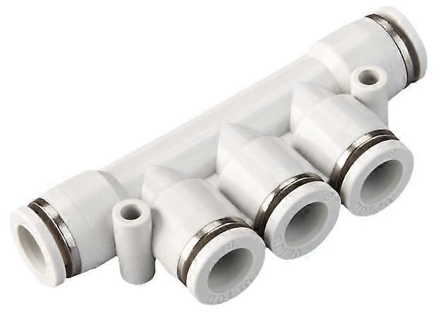 Pneumatic Fitting Better Quality High strength plastics Pipe Connectors White Fittings 6mm 8mm Adapter BSP Thread Tube Connector