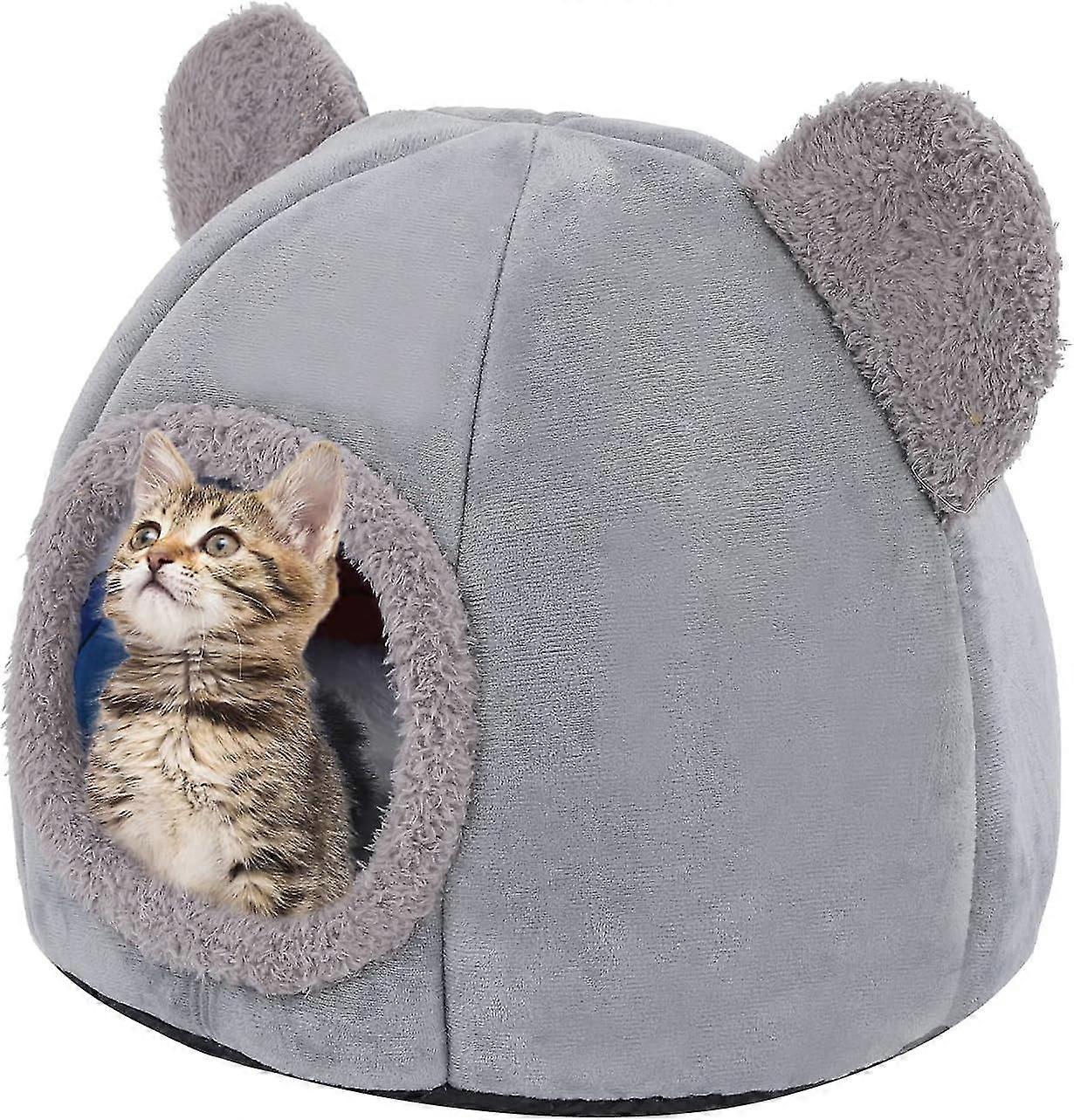 Felt Cat Cave - Eco-friendly, Self-warming, Foldable Cat Bed, Machine Washable