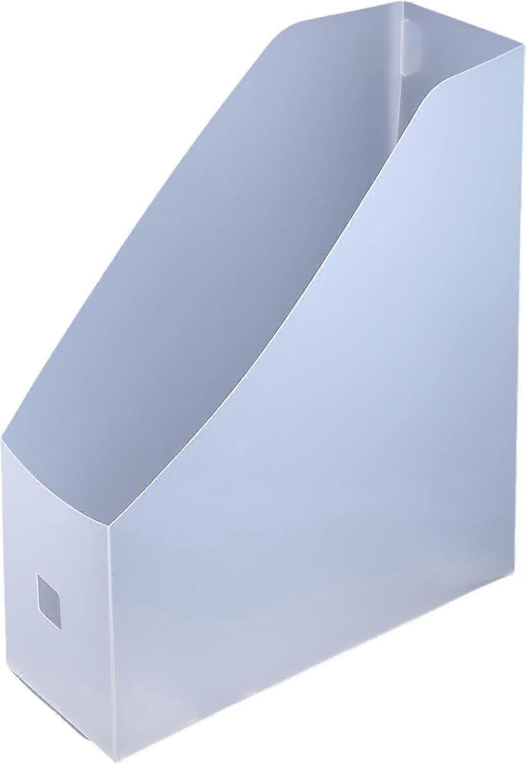 Plastic File Holder, Multifunctional Storage Box, Countertop Stationery for Home Office Case, Transparent, Straight Line