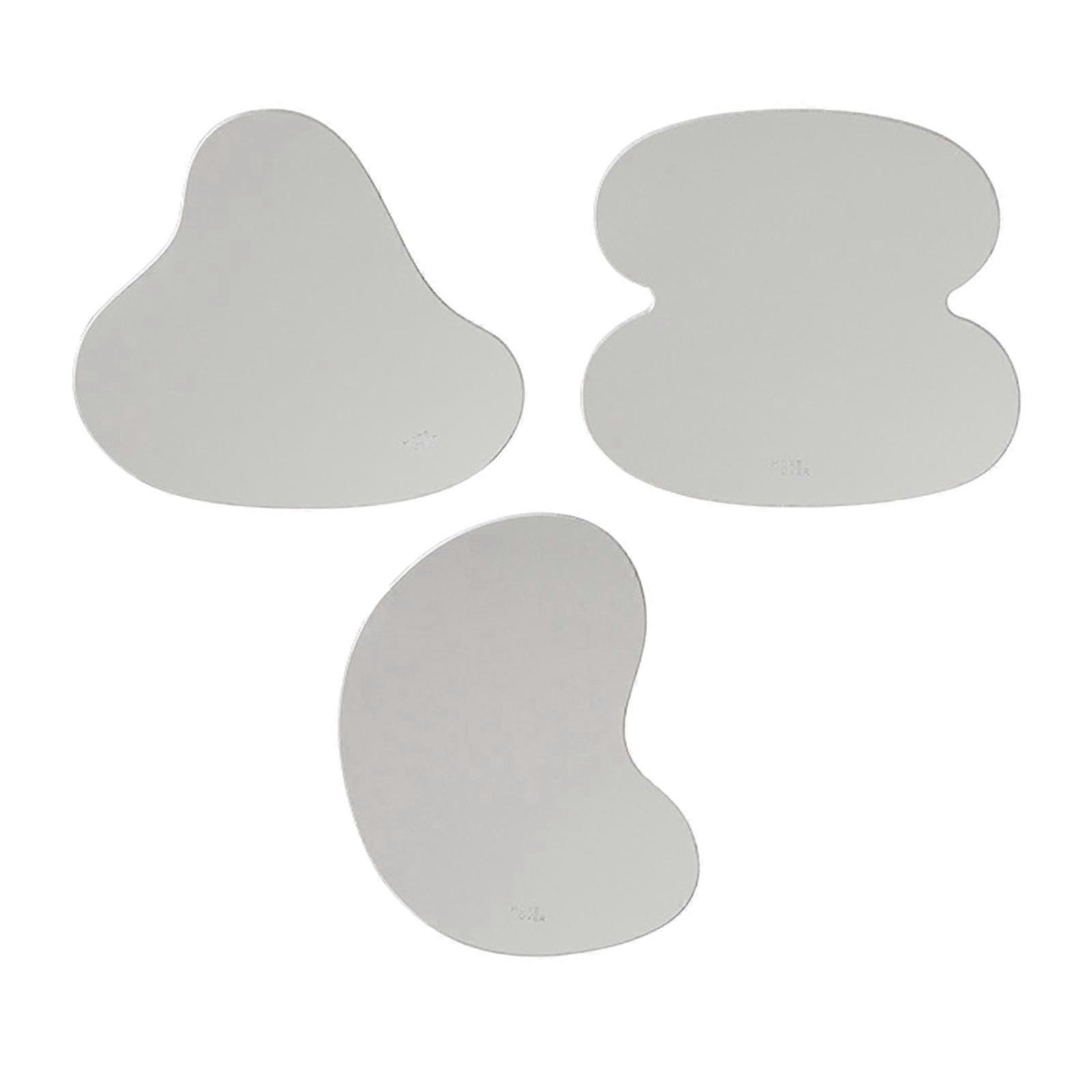 3x Irregular Acrylic Coasters Table Mat for Shooting Props