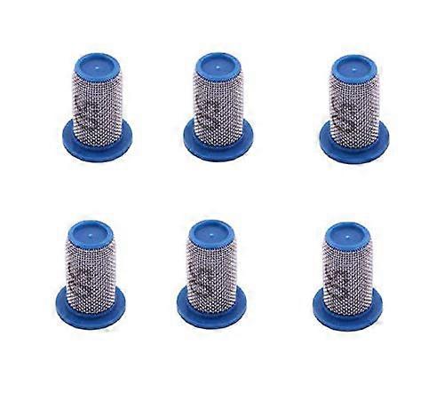 Pack of 6 Teejet Poly Check Valve Tip Strainer w/SS 50 Mesh Opens @ 5 PSI 4193APP550SS