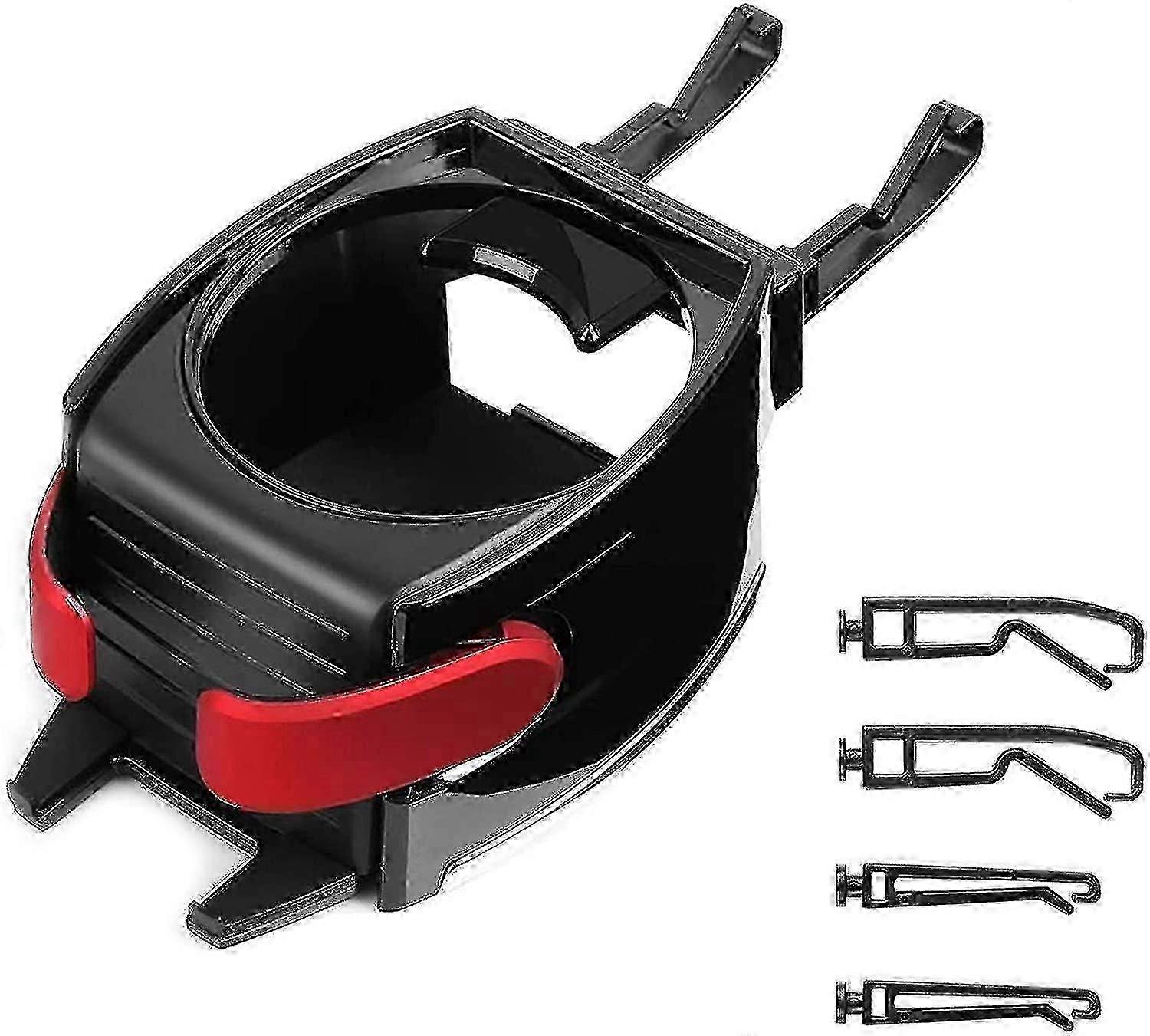 2-in-1 vent telephone bracket and car beverage bracket, universal cup and bottle mounting bracket bracket, with 3 pairs of interchangeable hooks