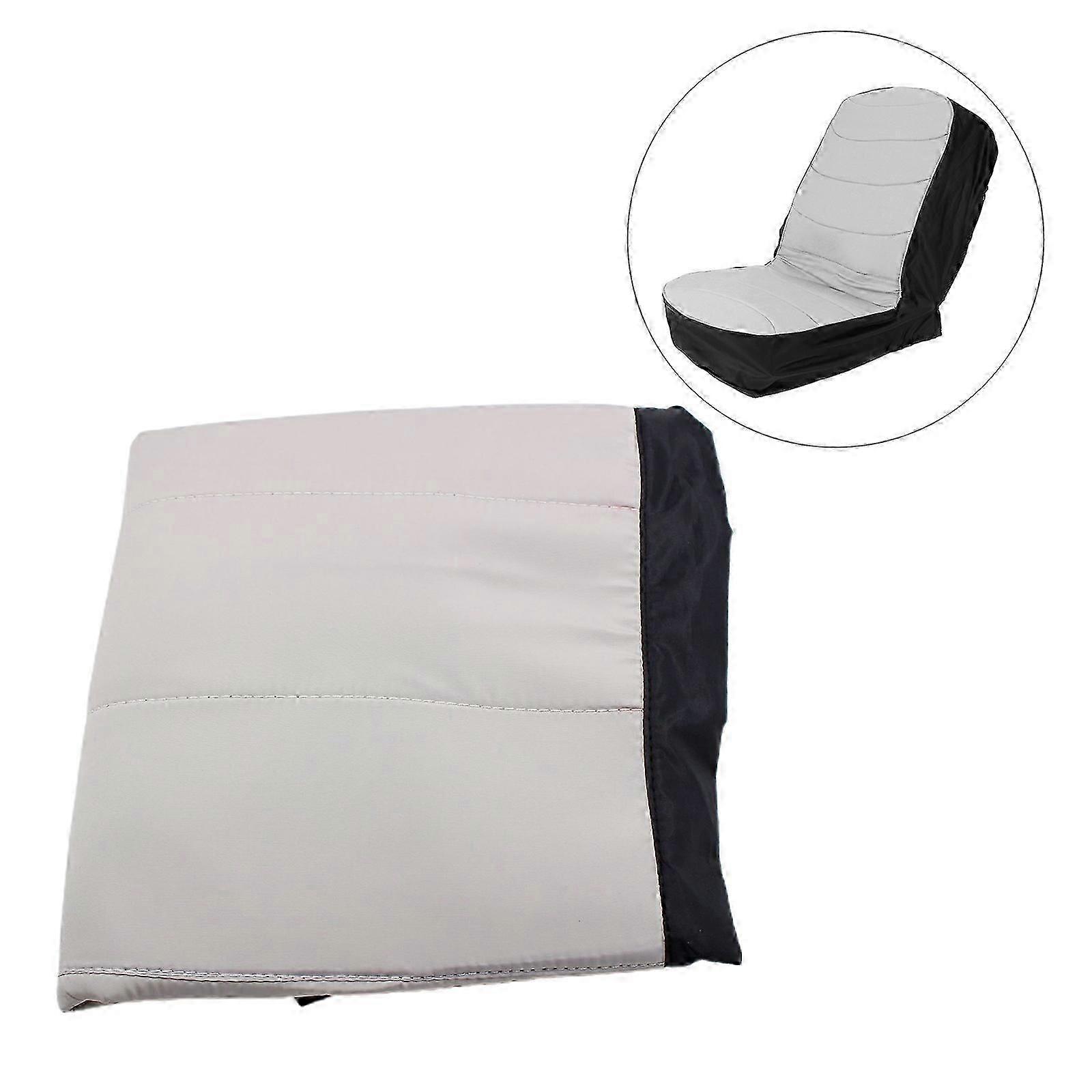 100% uusi ratsastusruohonleikkurin istuinpäällinen kestävä polyesteri vedenpitävä suoja (harmaa/keltainen)