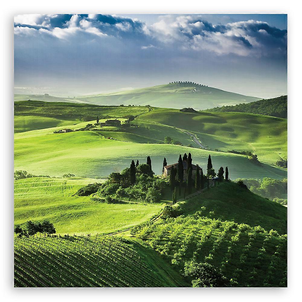 Impression sur toile, Paysages - Vert - 50x50