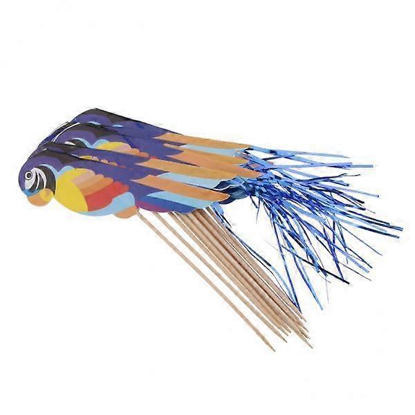 3-21pack 50pcs Parrot Cocktail Picks Party Table Decoration