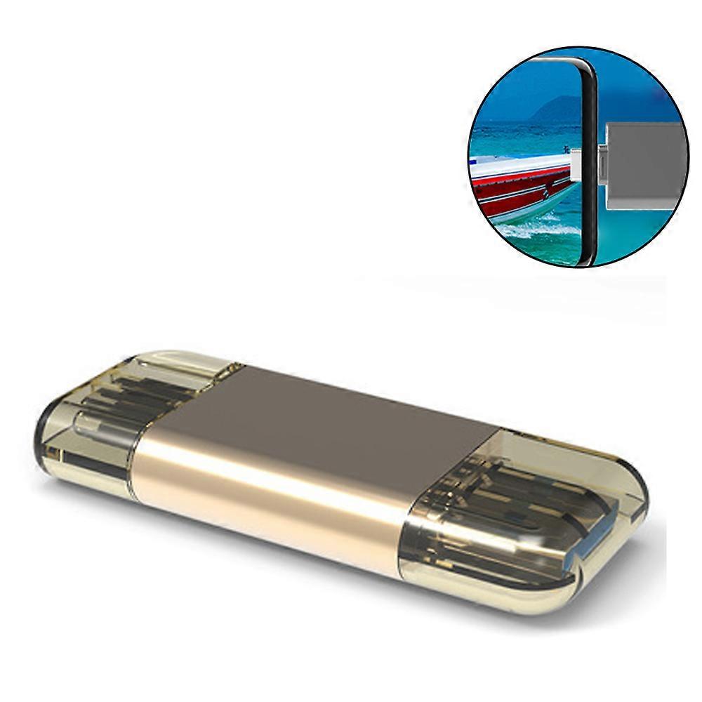1 Pcs Usb Type C Sd Card Reader, Usb 3.0 Micro Sd Card Reader Adapter Used For Sd-3C Sd Micro Sd Tf Micro Sd(Golden)