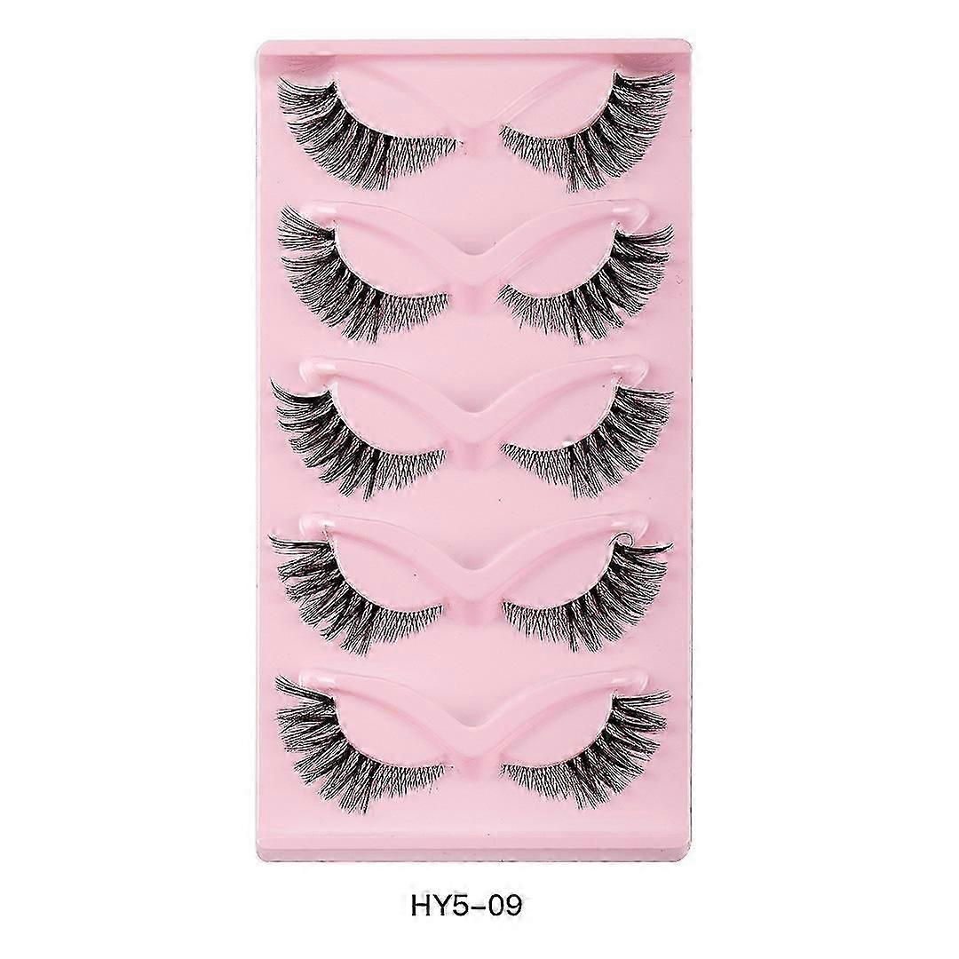 5 Pairs Eye Natural Look False Eyelashes
