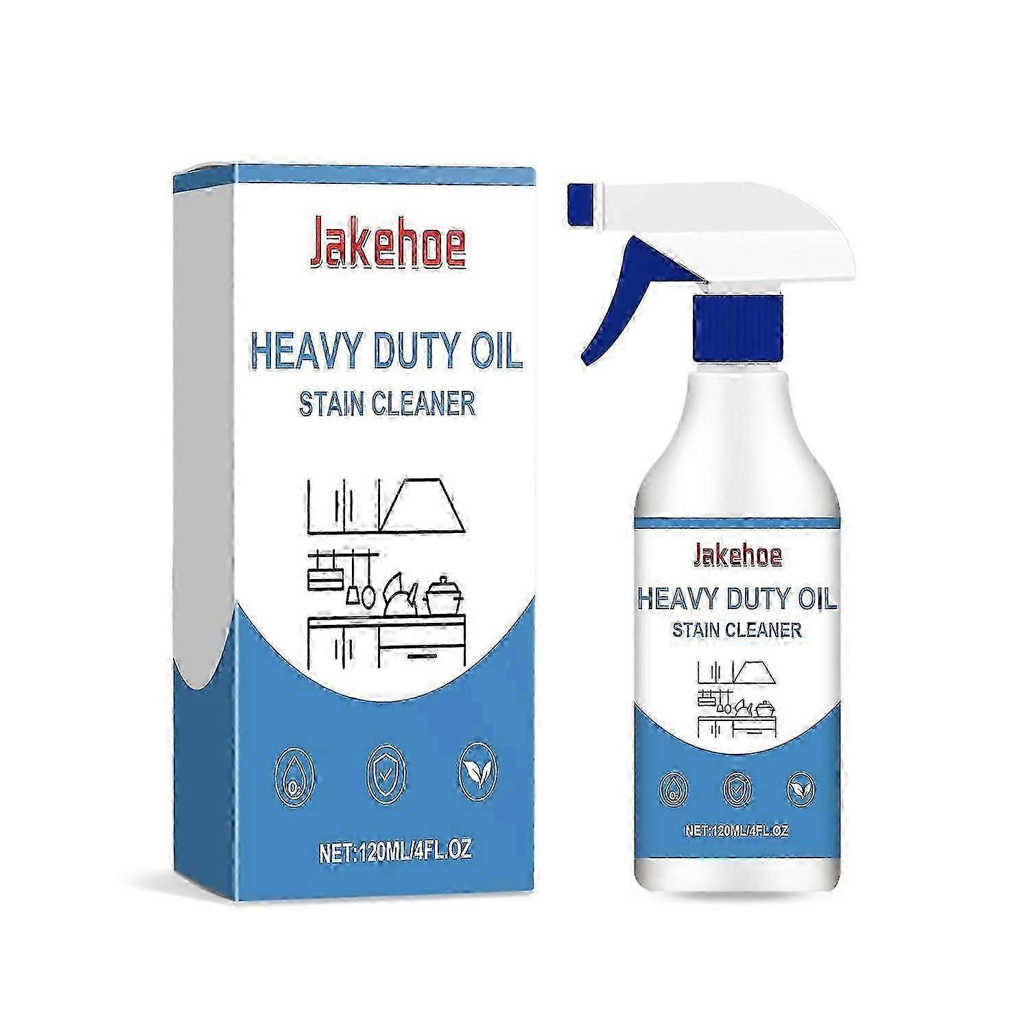 Le nettoyant à graisse robuste Jakehoe nettoie efficacement les taches de graisse tenaces et les graisses des hottes de cuisine.