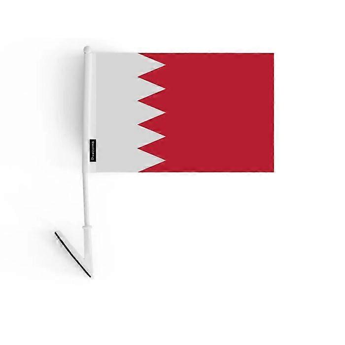 Adhesive Flag – Bahrain – 14 x 21 cm – Soft Polyester – Easy to Stick – 5 pieces