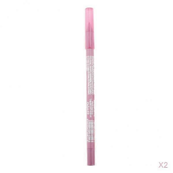 2x Matte Eyeshadow Pencil Non-smudge Eyebrow Definer Crayon Pen 01