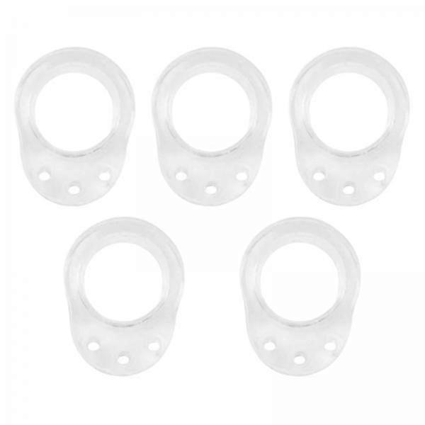 6x5x Silicone Door Stopper Door Handle Buffer Wall Protector Transparent
