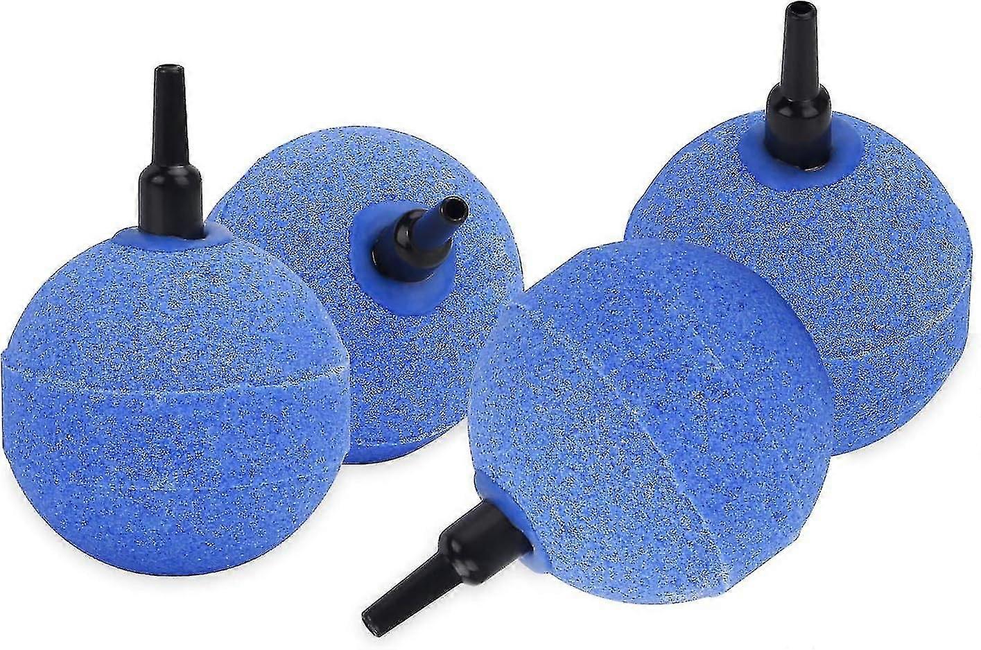 4 Pack 5cm Blue Ball Shape Air Bubble Diffuser For 2w Aquarium Air Pump