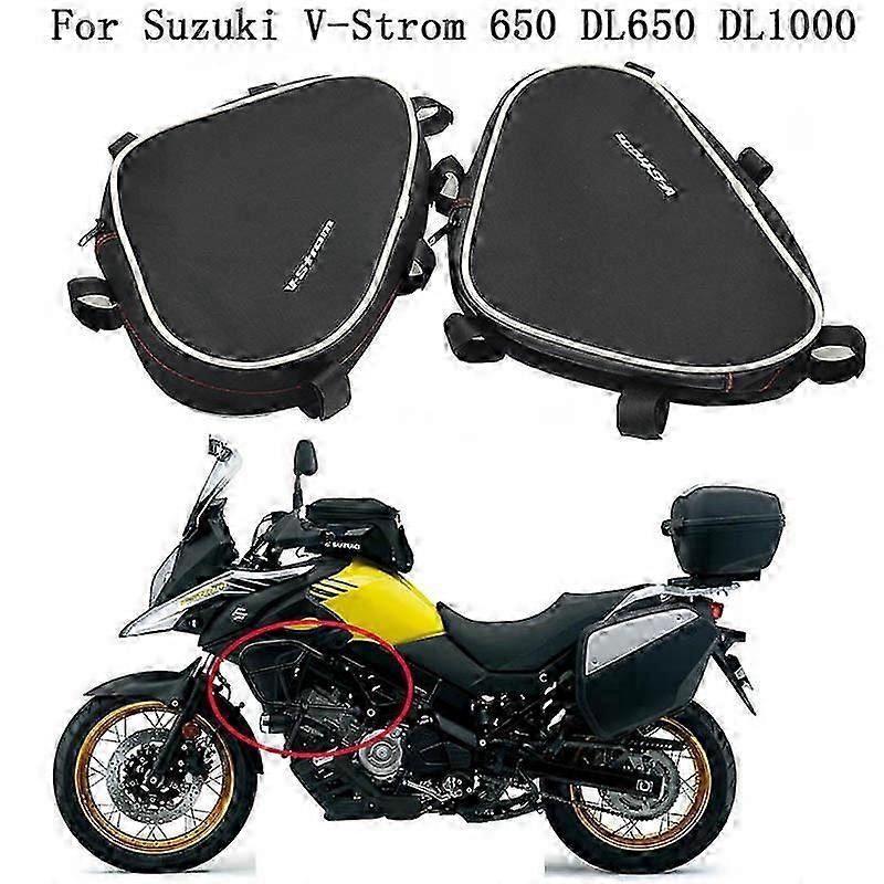 For Suzuki V-strom Dl650 Dl1000 Dl 650 Dl 1000 Crash Bar Bag Motorcycle Tool Placement Bag Frame Triple-cornered Package Toolbox