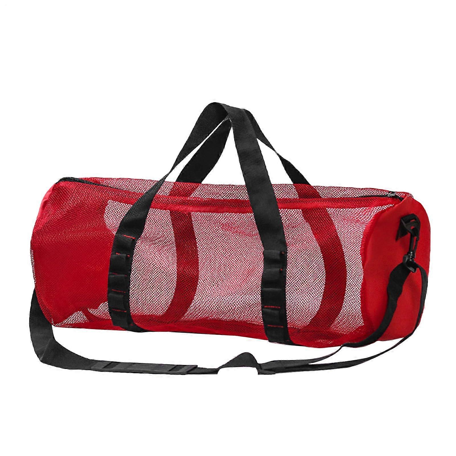 nylon diving bag with thickened waterproof fabric, 58 x 27 x 27 cm Red