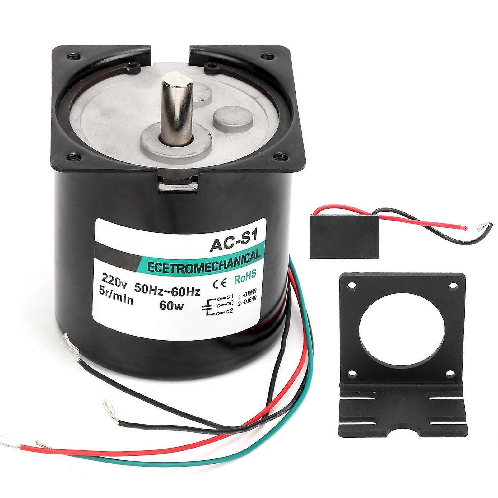 Hochwertiger XD80KTYZ + Kondensator + Halterung AC-Synchronmotor 60W permanent