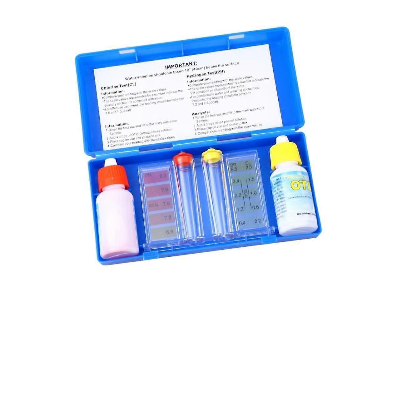 1Satz Pool Test Reagent For Swimming Pools Highprecision Chemical Test Solution For pH Value