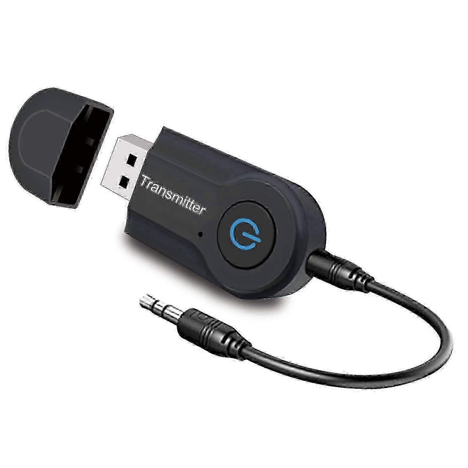 2025 Bluetooth 5.0 Transmitter for 3.5mm Audio - Wireless Stereo Adapter with USB-C Plug & Play (Hi-Fi Sound)_CJE6