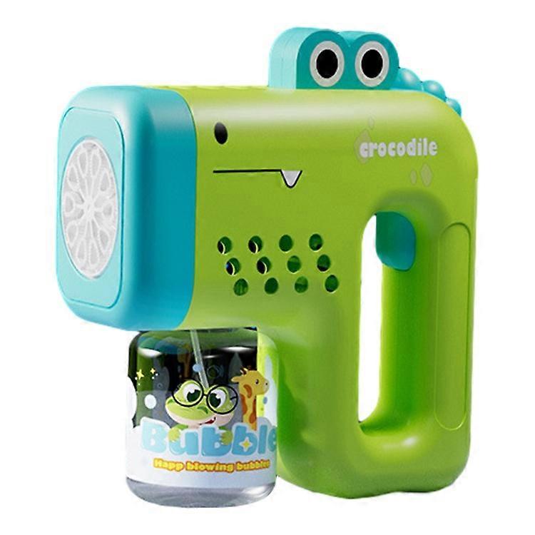 Bubble Gun Machine with Bubble Refill Solution Automatic Bubble Maker for Toddlers Outdoor Bubble Blower Toy