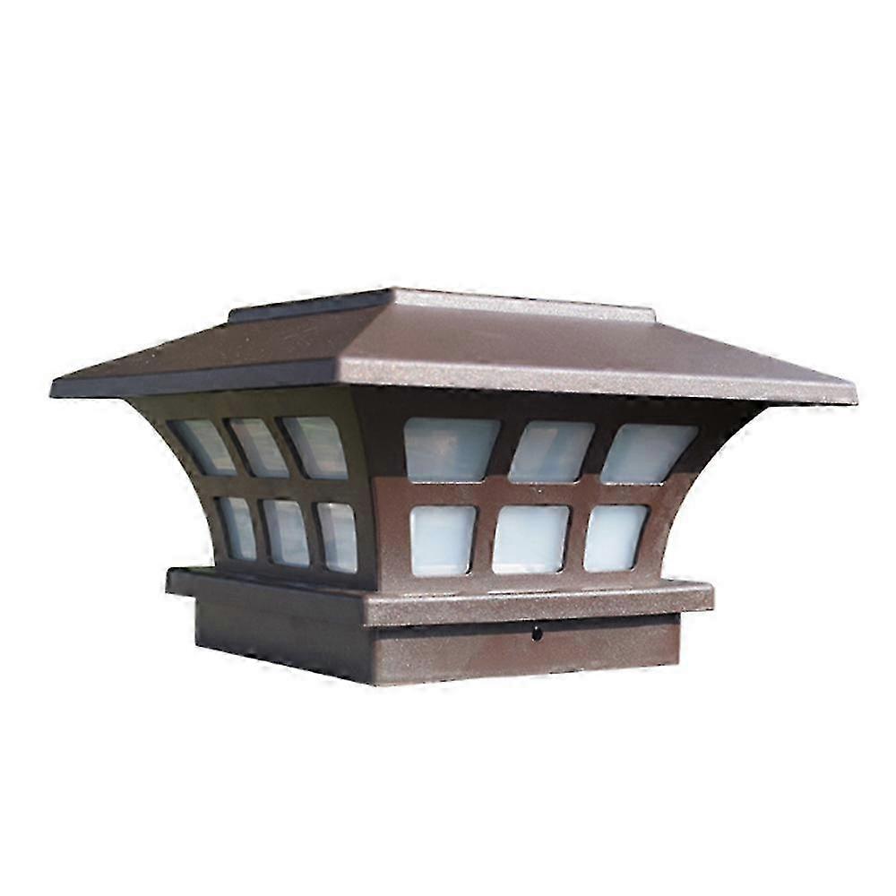Solar Powered Coffee Cap Post Light, Ideal for Outdoor Settings 2025