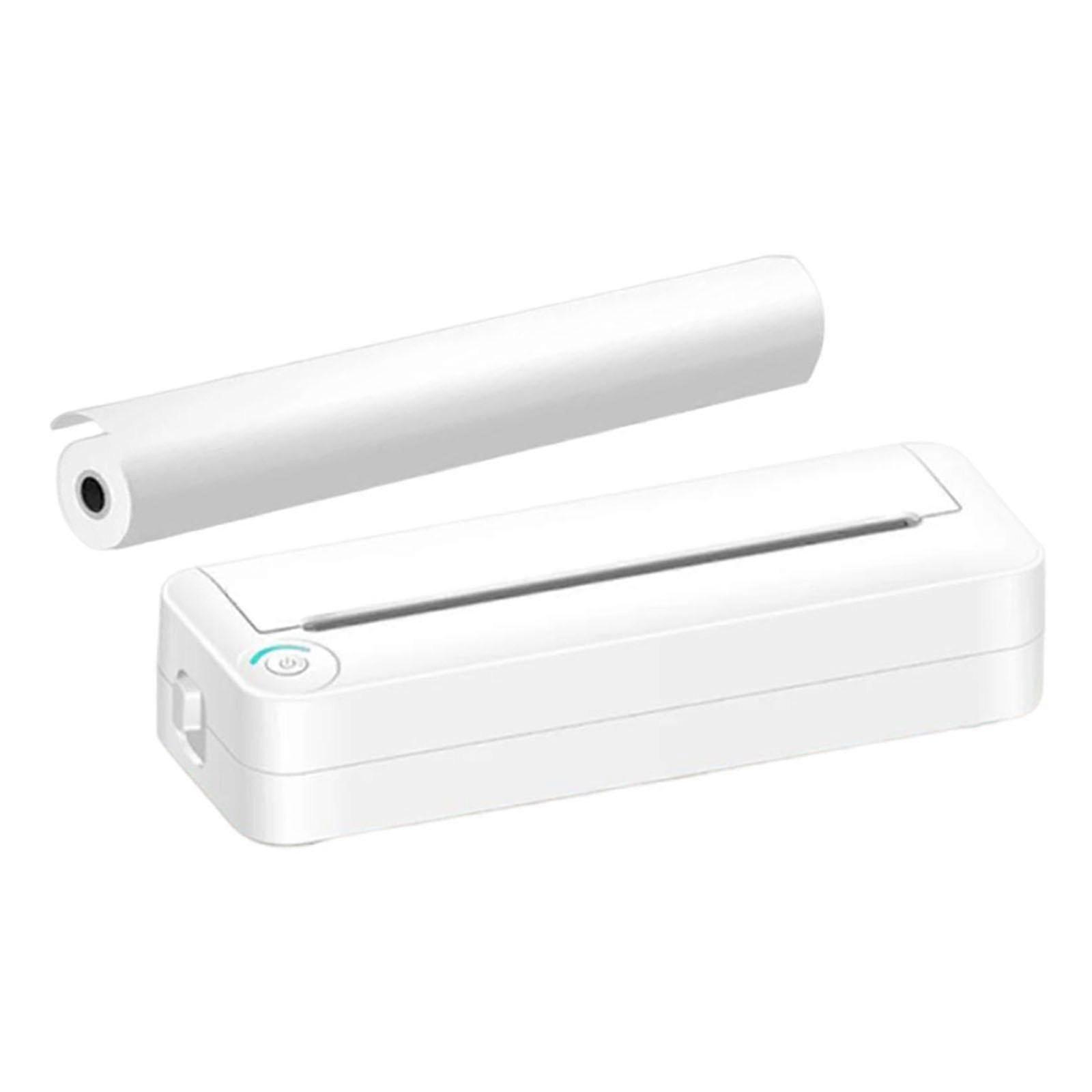 (White) Thermal Printer Multiuse Practical Smart Printer For Travel Office Packaging White