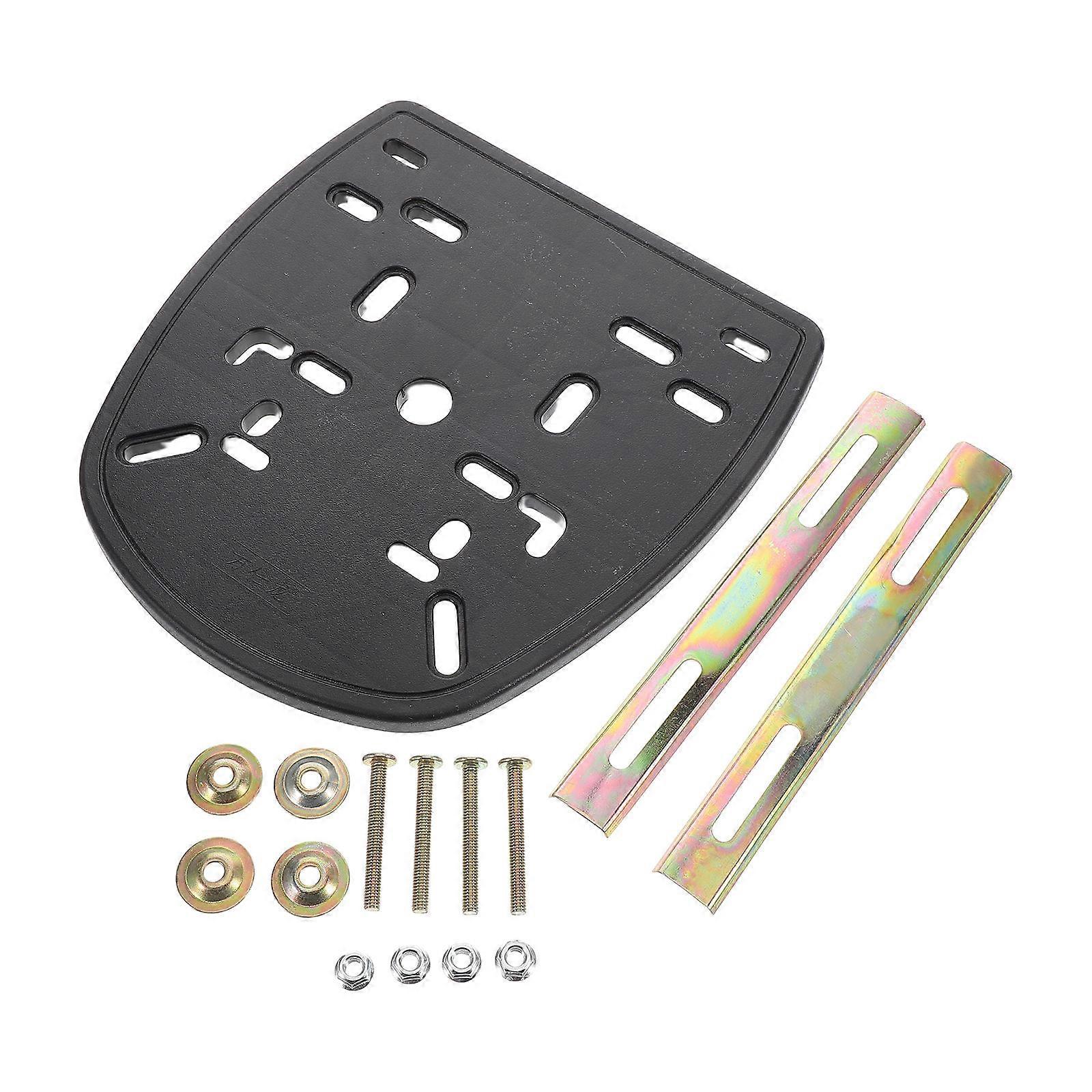 Motorbike Tail Case Mount Holder Replaceable Base for Secure Electric Motorcycle Rear Box Installation with Fixed Plate and Screws