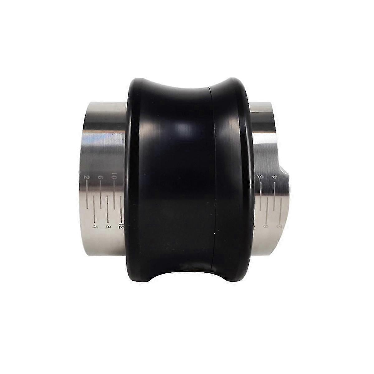 Tamper 51Mm, Dual 2 in 1 Leveler Distributor Adjustable Flat Spring Tampers with Scale Coffee Tool