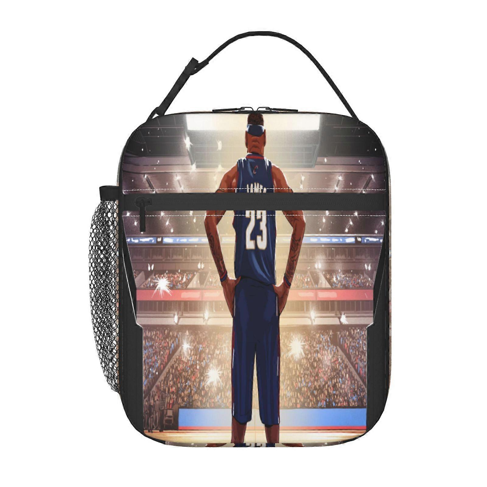 y111 LeBron James Lunch Bag with Integrated Bluetooth Speaker, Enjoy Music During Picnics & Lunch Breaks n111