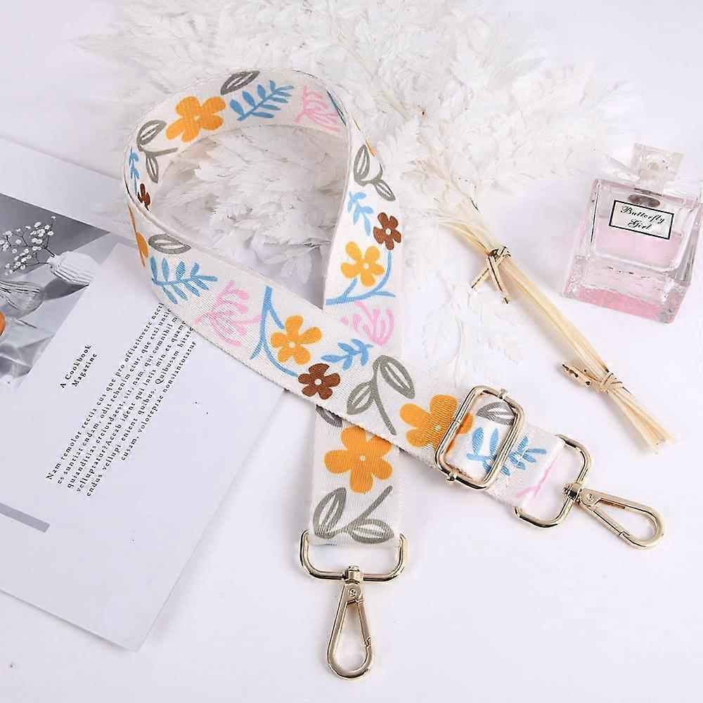 Luggage Straps Wide Shoulder Strap Adjustable Crossbody Bag Strap with Metal Swivel Hooks Replacement Handbag Belt