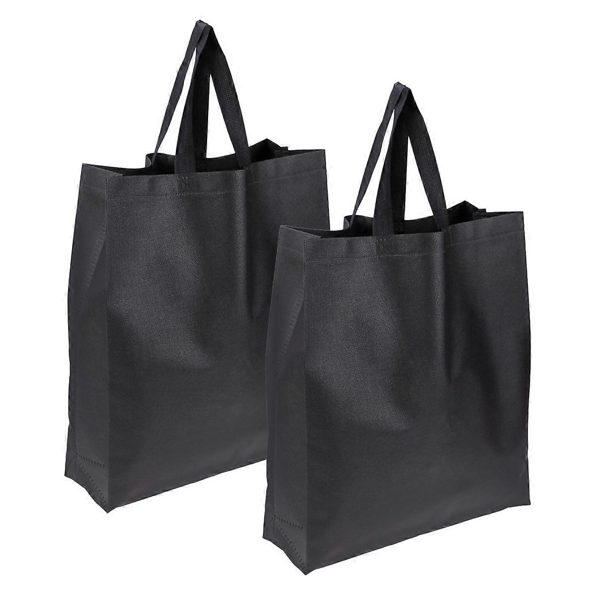 Foldable Non Woven Fabric Grocery Bags   Reusable Large Capacity Shopping Tote with Sturdy Handles for Daily Use and Events Storage