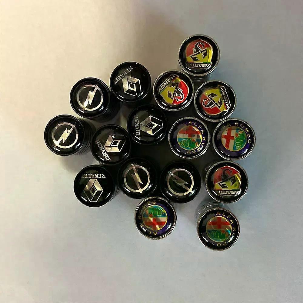 סטיילינג לרכב 4 יחידות סגסוגת אלומיניום SPORT סמל מכסה שסתום צמיג צמיג צמיג גבעולי אוויר כובעים מתאים לדוקאטי מאזדה פיג'ו (כסף) ברק