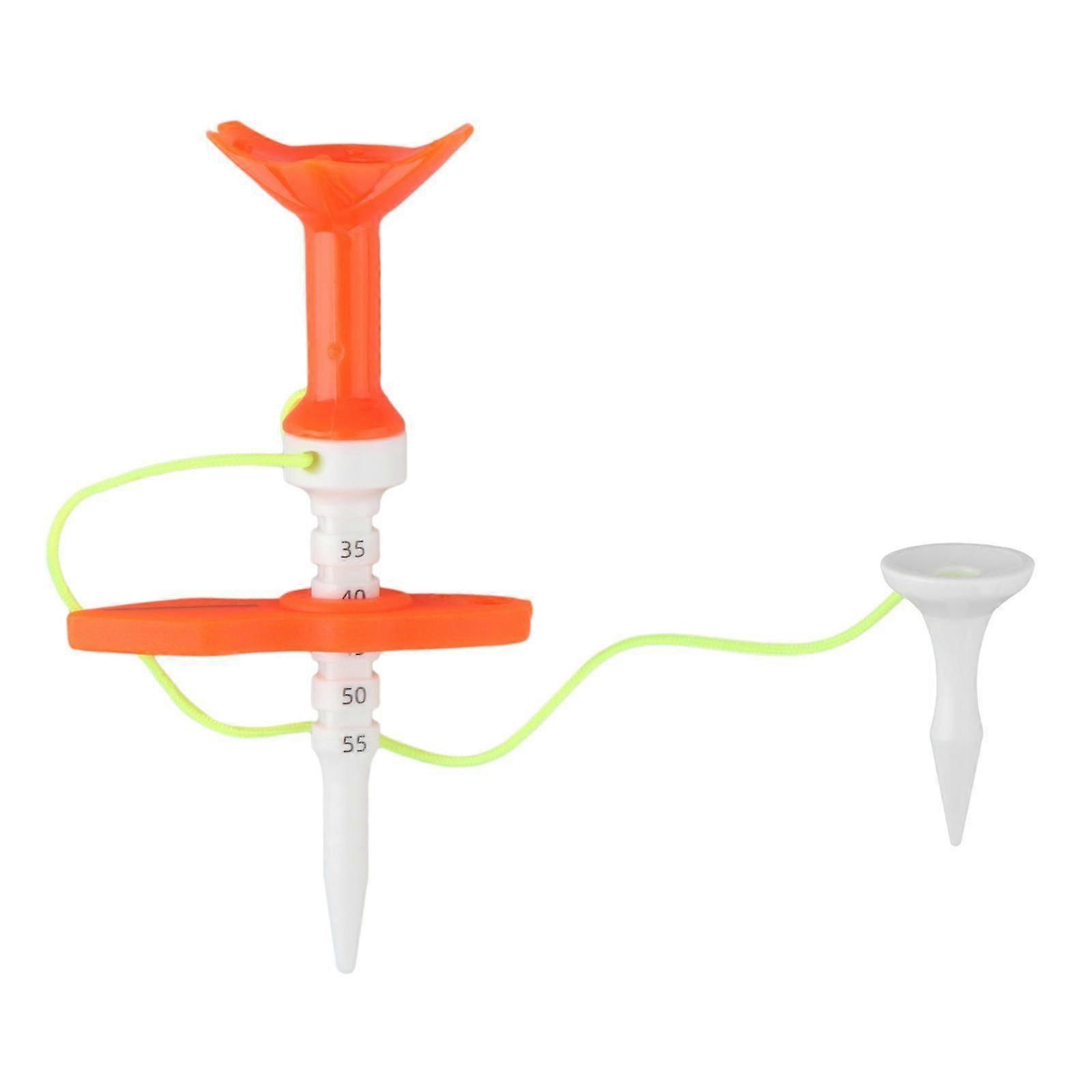 Golf Tee Adjustable Golfer Gift Reusable Golf Ball Tee for Training Practice Yellow