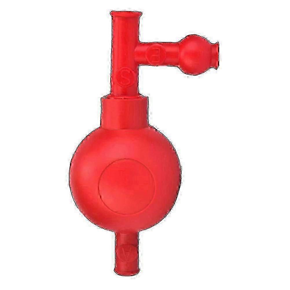 Rubber Pipette Filler 3 Valves Rubber Suction Bulb Quantitative Pipette Filler