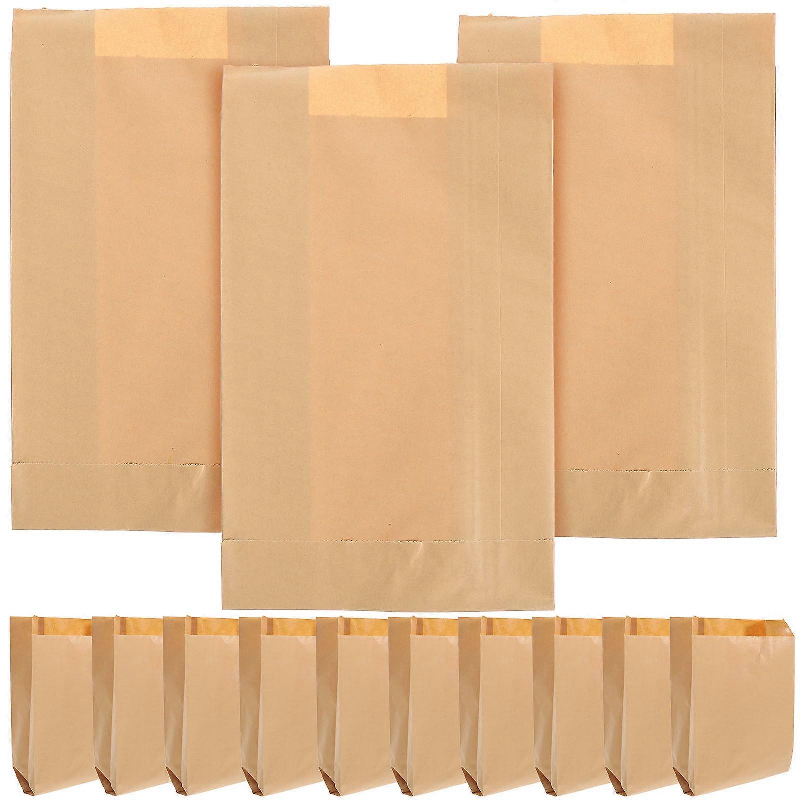 Homemade Bread Bags Large Kraft Paper Bread Bags Keep Food Fresh Personal Use 50Pcs