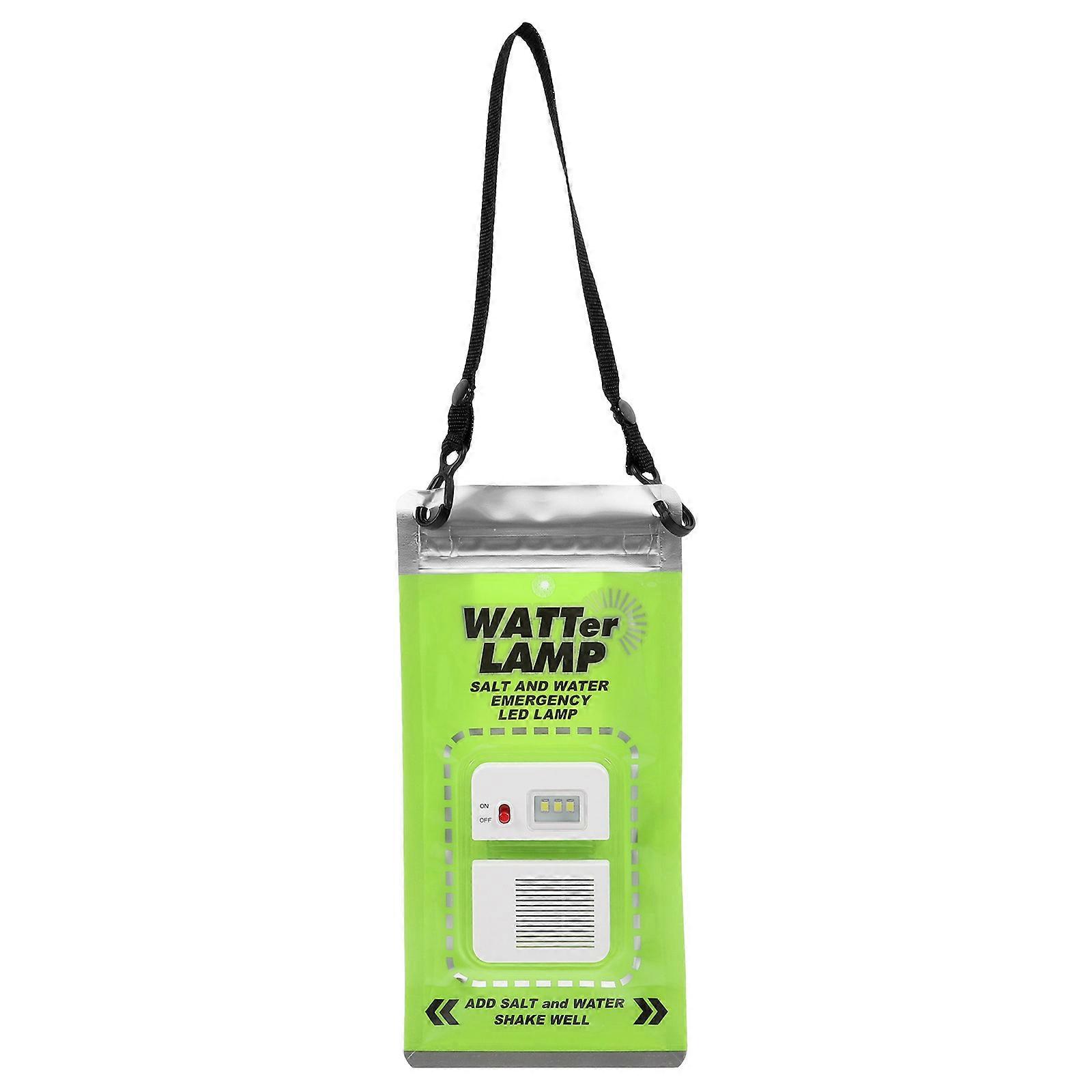High Brightness Portable LED Salt Water Lamp for Camping, Emergency & Outdoor Survival Use – Durable, Versatile & Easy to Carry
