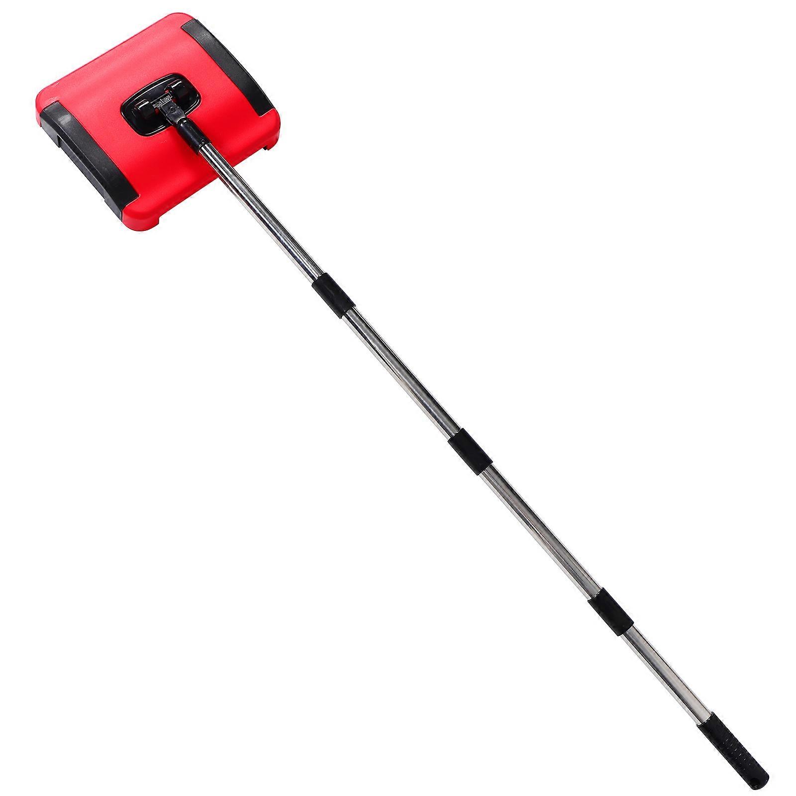 Handheld Carpet Sweeper for Home   Manual Push Vacuum with Rotating Brush Rolls for Efficient Pet Hair, Dust Removal on Carpets, Floors & Tiles